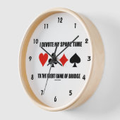 僕は余暇をブリッジゲーム素晴らしに費やす 壁時計 (傾斜)