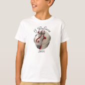 僕は信じトナカイの鈴のシャツ Tシャツ (正面)