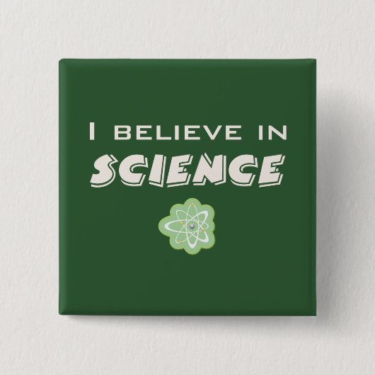 僕は信じ科学の道だ 缶バッジ (正面)