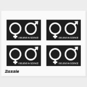 僕は信じ科学の道だ 長方形シール (シート)