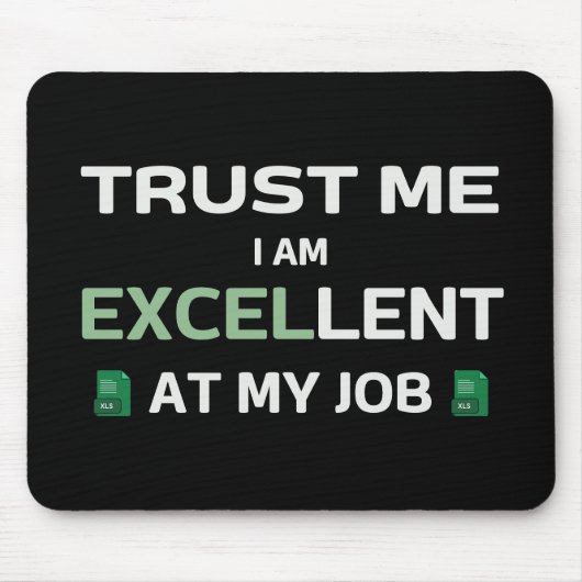 僕は信用して仕事が上手だ マウスパッド (正面)
