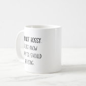 僕は偉いわけじゃないから君の処置は知っているだけだ コーヒーマグカップ (正面左)