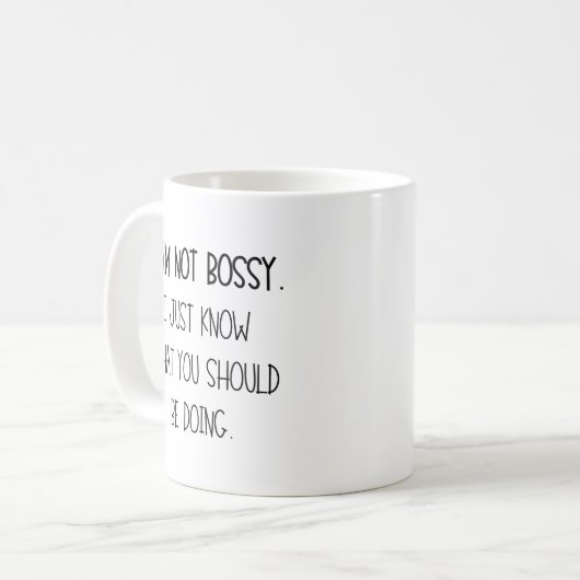 僕は偉いわけじゃないから君の処置は知っているだけだ コーヒーマグカップ (正面左)