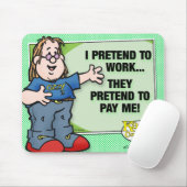 僕は働くふりをする マウスパッド (マウス)