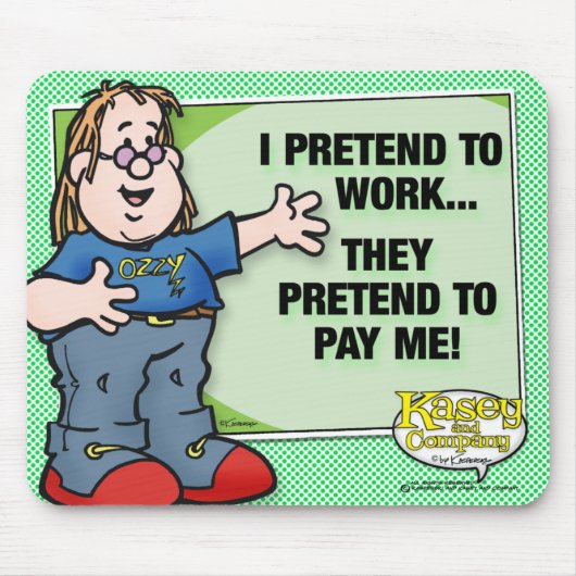 僕は働くふりをする マウスパッド (正面)