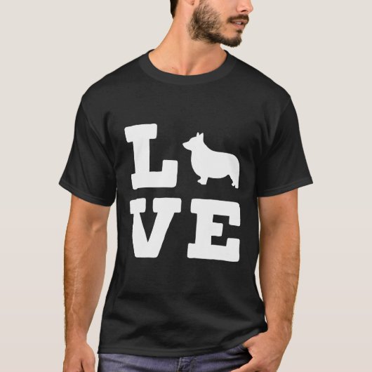 僕は僕のコルギ犬が好きだ Tシャツ (正面)