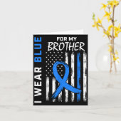 僕は兄のために青を着る 糖尿病啓発Tシャツ カード (黄色い花)