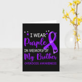 僕は兄のオーバードーズの記憶を紫で表現する カード (黄色い花)