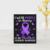 僕は兄のオーバードーズを覚えて紫を着る カード (黄色い花)