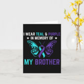 僕は兄の自殺を記念してターコイズパープルを身に着ける カード (黄色い花)