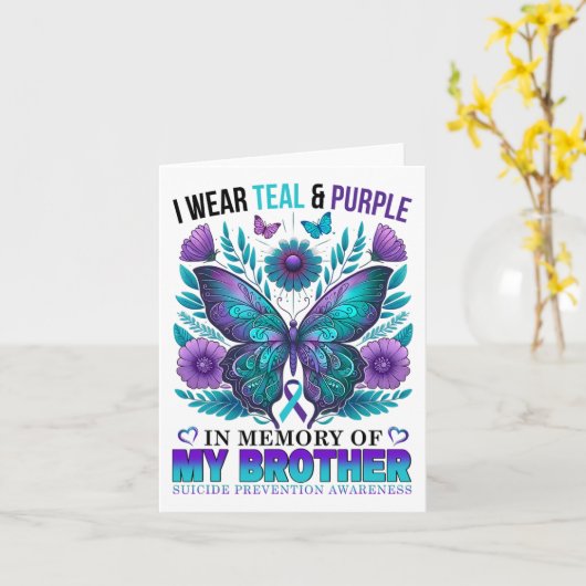 僕は兄の自殺を記憶してターコイズパープルを身に着ける カード (黄色い花)