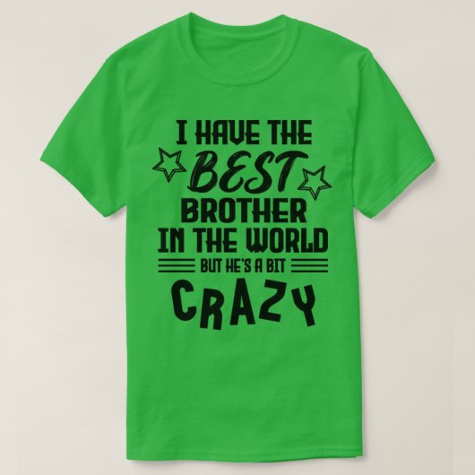 僕は兄最高の弟を持っているが熱狂する Tシャツ (デザイン正面)