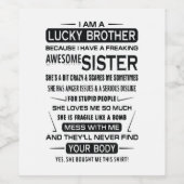 僕は兄貴のクリスマスプレゼントとして幸運だ ワインラベル (シングルラベル)