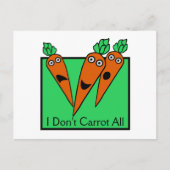 僕は全部ニンジンはしない ポストカード (正面)