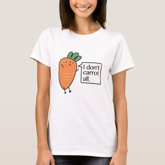僕は全部ニンジンはしない Tシャツ (正面)