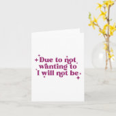 僕は冗談になりたくないのでおもしろいは カード (黄色い花)