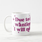 僕は冗談になりたくないのでおもしろいは コーヒーマグカップ (左)