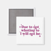 僕は冗談になりたくないのでおもしろいは マグネット (正面/裏面)