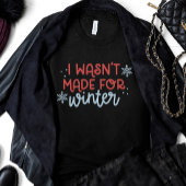 僕は冬用に作られていない Tシャツ