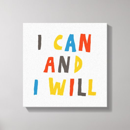 僕は出来る キャンバスプリント (正面)