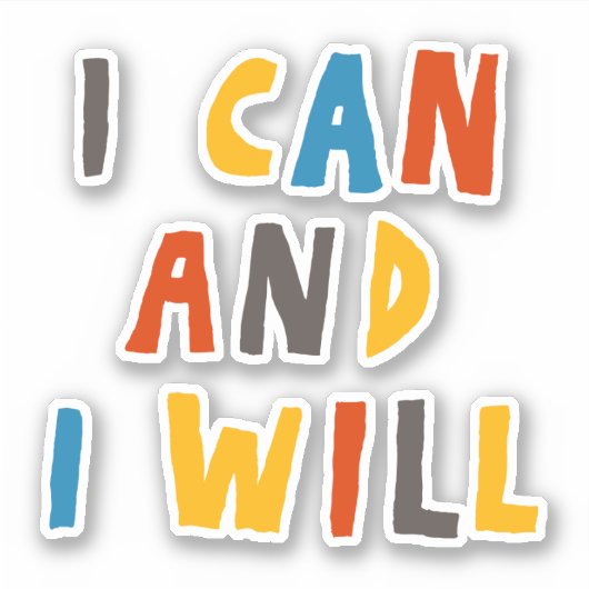 僕は出来る シール (正面)