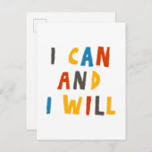 僕は出来る ポストカード (正面/裏面)