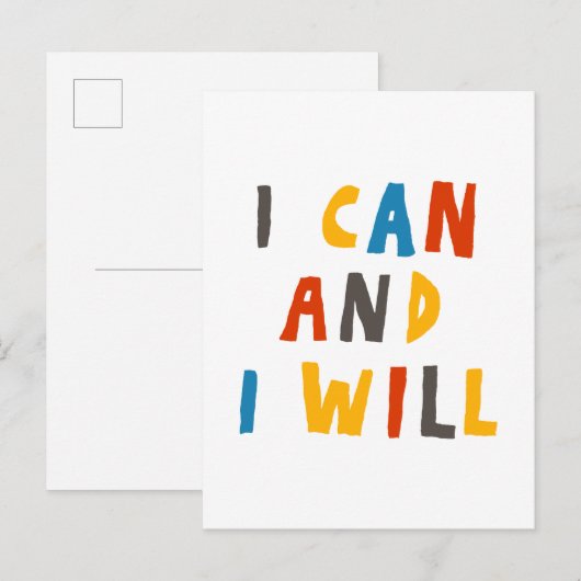 僕は出来る ポストカード (正面/裏面)