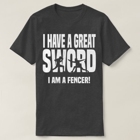 僕は剣素晴らしの剣が白い Tシャツ (デザイン正面)
