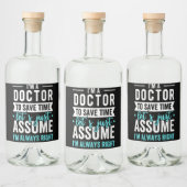 僕は医者だ救よ、僕は新しいと仮定しよう リキュールボトルラベル (ボトル)