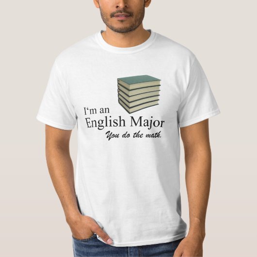 僕は君が数学を専攻のやる英語だ Tシャツ (正面)