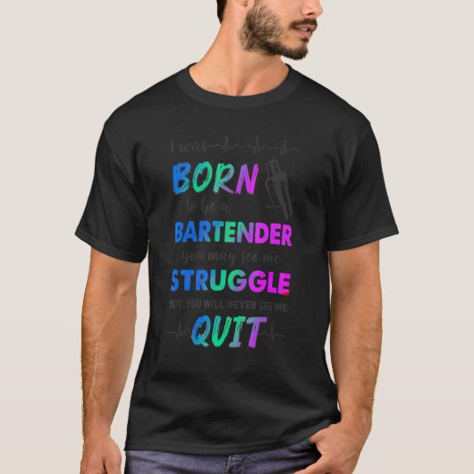 僕は君が生まれ僕の身構えを見ても知らぬ間に世話をする男だった Tシャツ (正面)