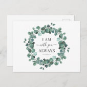 僕は君と常にキリスト教の聖句を結素朴ぶ ポストカード (正面/裏面)