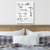 僕は君と常に聖句クリスチャンだ キャンバスプリント (インサイチュ (寝室))