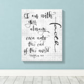 僕は君と常に聖句クリスチャンだ キャンバスプリント (インサイチュ (ウッドフロア))