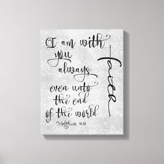 僕は君と常に聖句クリスチャンだ キャンバスプリント (正面)