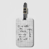 僕は君と常に聖句クリスチャンだ ラゲッジタグ (正面縦)