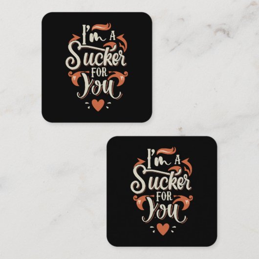 僕は君に惚れた スクエア名刺 (正面/裏面)