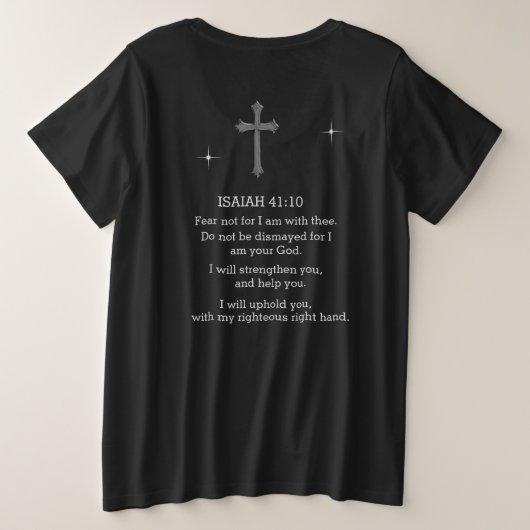僕は君に近寄らないように気を使う プラスサイズTシャツ (デザイン裏面)