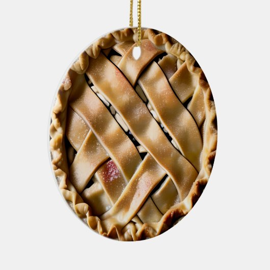 僕は君のためだけにパイを持っている | おもしろい Apple Pie Pun セラミックオーナメント (右)