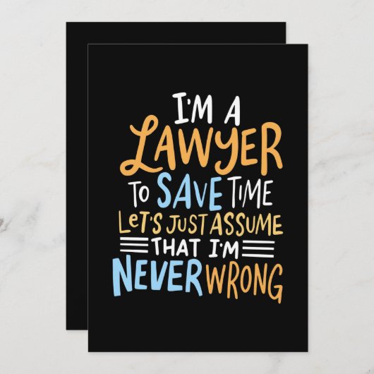 僕は君の時間を守救る弁護士だ 招待状 (正面/裏面)