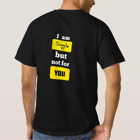 僕は君の独身の為にはならぬ Tシャツ (裏面)