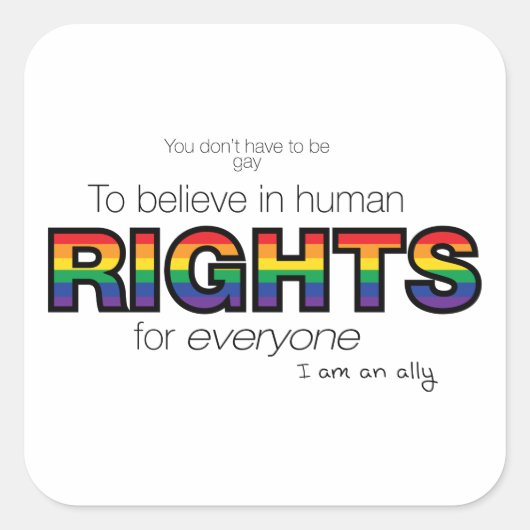 僕は味方だ スクエアシール (正面)