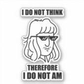 僕は哲学の考え冗談が好い シール (正面)