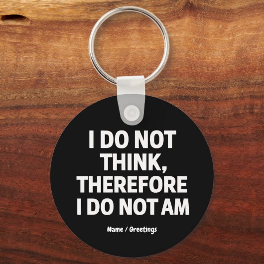 僕は哲学考えではない キーホルダー (正面)