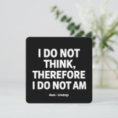 僕は哲学考えではない 招待状 (スタンド正面)