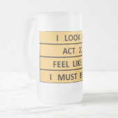 僕は四十マグにちがいない フロストグラスビールジョッキ (正面左)