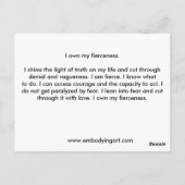 僕は固く断言している ポストカード (裏面)