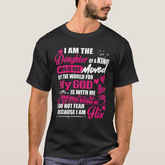 僕は国王の父のTシャツの娘 Tシャツ (正面)