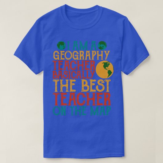 僕は地理先生だ Tシャツ (デザイン正面)