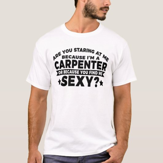 僕は大工おもしろい木工 Tシャツ (正面)